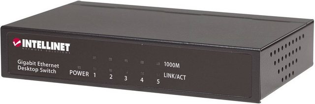 Intellinet INTELLINET Gigabit Ethernet DestopSwitch 5 Port Netzwerk-Switch