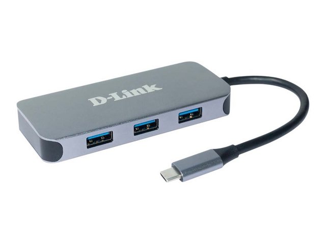 D-Link D-LINK DUB-2335 6-in-1 USB-C Hub mit HDMI/Gigabit Ethern Netzwerk-Switch