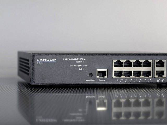 Lancom LANCOM Switch GS-2310P+ Managed Layer-2-Switch mit 10 Ports 8 Gigabit Netzwerk-Switch