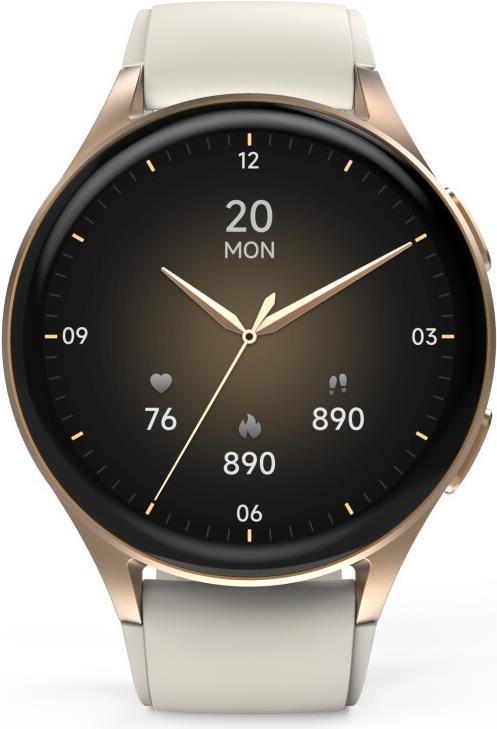Hama Smartwatch 8900 3,3 cm (1.3) AMOLED 42 mm Digital 466 x 466 Pixel Touchscreen Gold GPS (00178613)