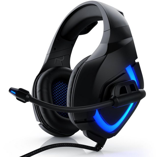 CSL Gaming-Headset (GHS-103″ mit Mikrofon, Kopfhörer für Windows/Mac/Linux /PS4/PS4 Pro)