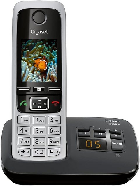Gigaset C430A Single schwarz Schnurloses DECT-Telefon