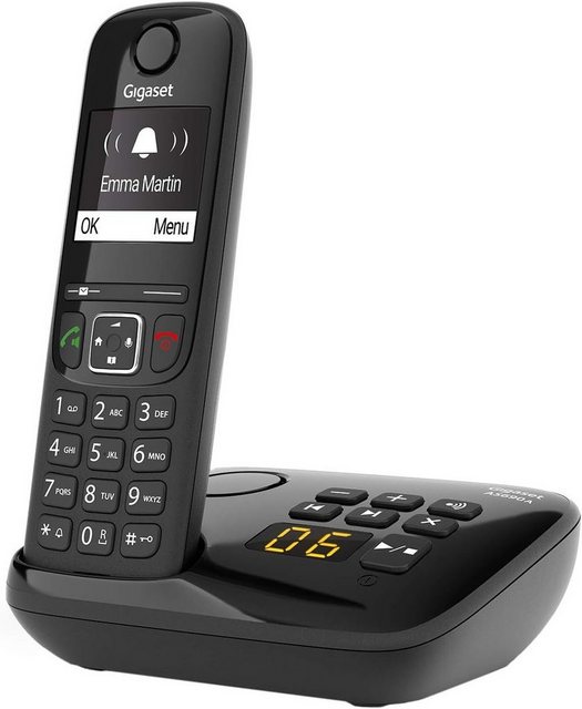 Gigaset AS690A – Schnurloses DECT-Telefon mit Anrufbeantworter Schnurloses DECT-Telefon