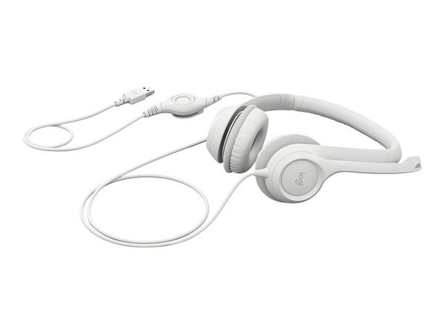 Logitech LOGITECH H390 USB Computer Headset – OFF-WHITE – EMEA-914 Headset