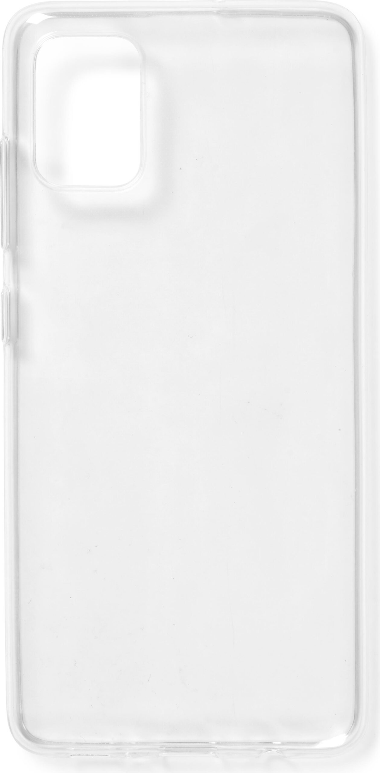 eSTUFF Soft Case – Hintere Abdeckung für Mobiltelefon – UV-beschichtetes, verformbares Polyurethan – durchsichtig – für Samsung Galaxy A51
