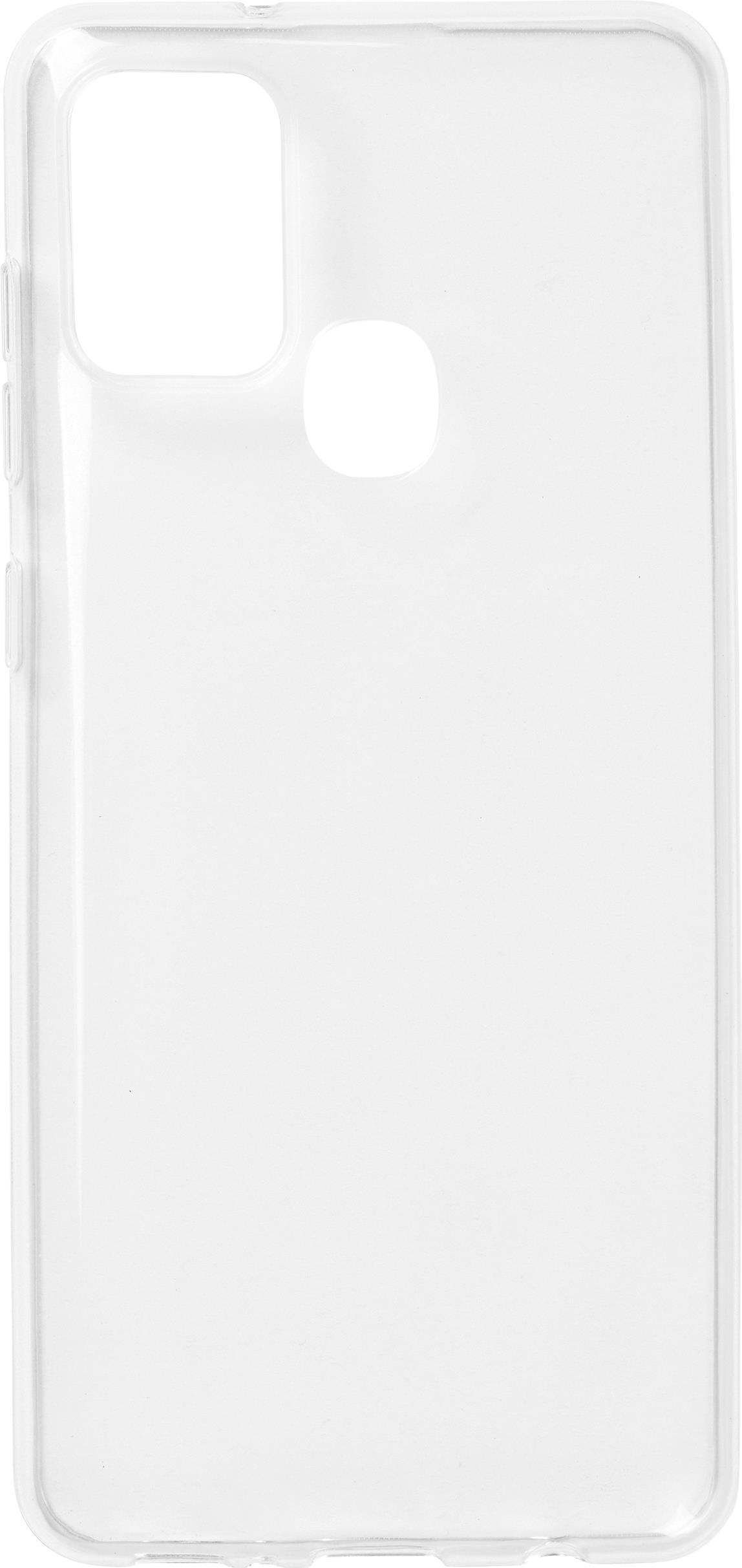 eSTUFF Soft Case – Tasche für Mobiltelefon – UV-beschichtetes, verformbares Polyurethan – klar – für Samsung Galaxy A21s