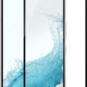 eSTUFF Titan Shield - Bildschirmschutz für Handy - volle Abdeckung - Glas - Rahmenfarbe schwarz (Packung mit 10) - für Samsung Galaxy S22 (ES504078-10BULK)