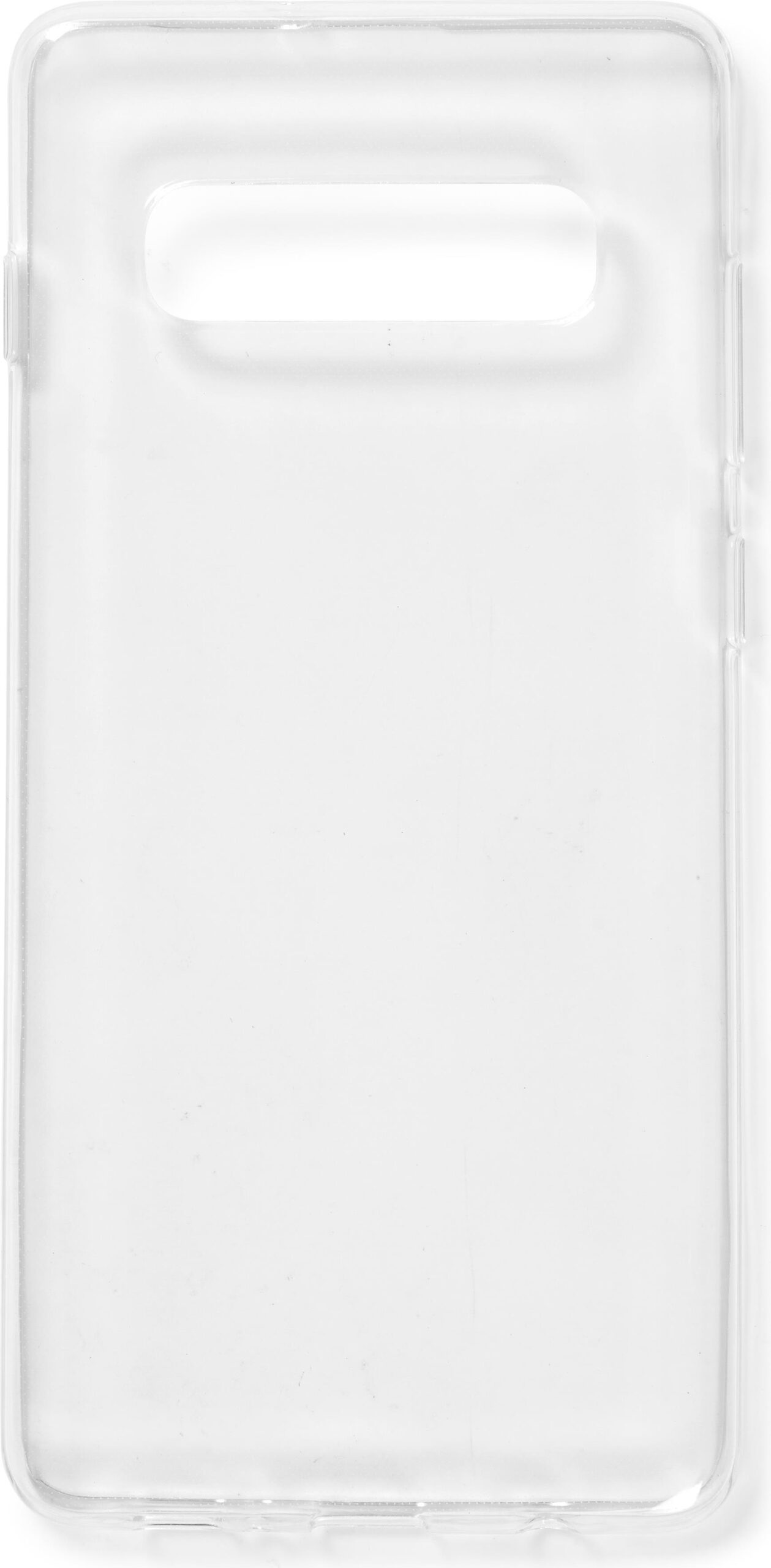 eSTUFF – Hintere Abdeckung für Mobiltelefon – UV-beschichtetes, verformbares Polyurethan – durchsichtig – für Samsung Galaxy S10+
