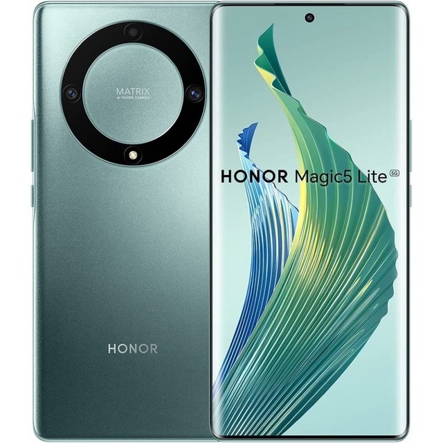 Honor Magic5 Lite 5G 256 GB / 8 GB – Smartphone – emerald green Smartphone (6,7 Zoll, 256 GB Speicherplatz)
