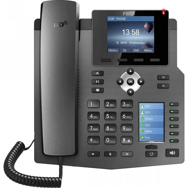 Fanvil X4 – Telefon – schwarz Kabelgebundenes Telefon
