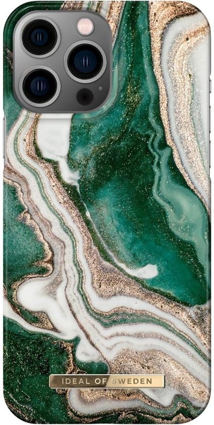 iDeal of Sweden Mode Backcover iPhone 13 Pro Max Fall – Golden Jade Marmor