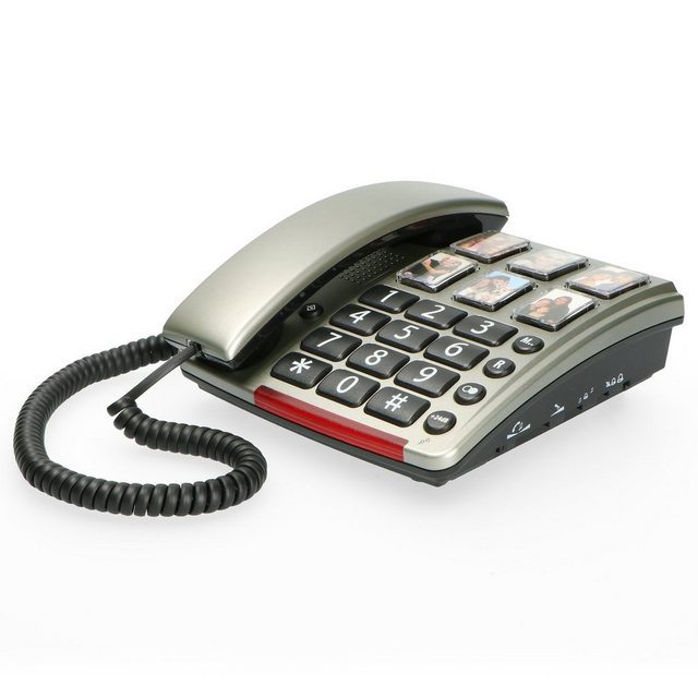 Profoon TX-560 – Schnurgebundenes Telefon mit großen Fototasten Kabelgebundenes Telefon