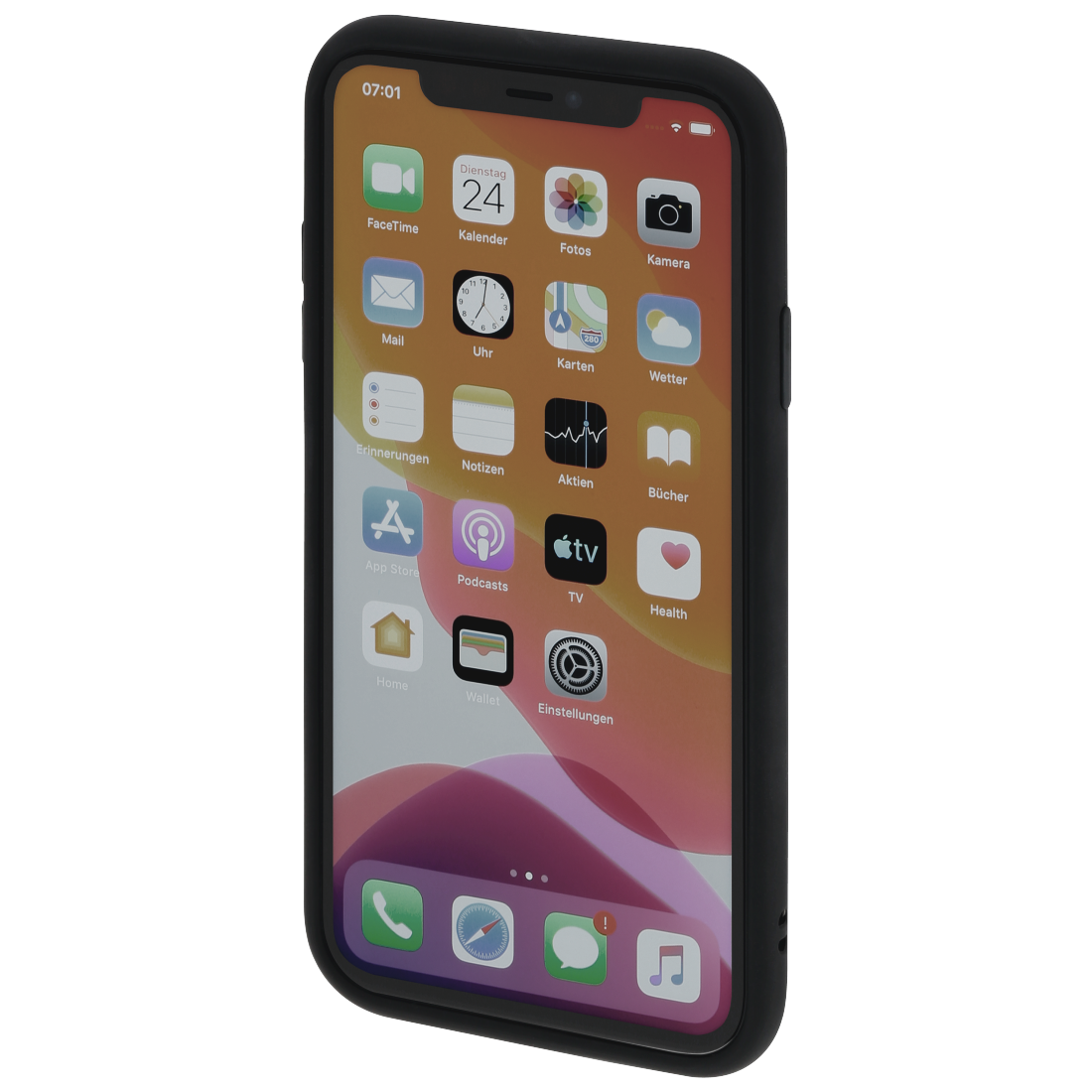 Hama Essential Line Invisible - Hintere Abdeckung für Mobiltelefon - Polycarbonat - Schwarz, durchsichtig - für Apple iPhone 12 mini (00188810)