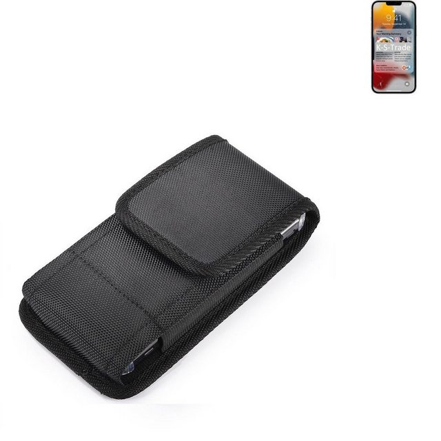 K-S-Trade Kameratasche für Apple iPhone 13 Pro Max, Holster Gürteltasche Holster Gürtel Tasche wasserabweisend Handy