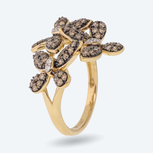 Ring 585 Gelbgold Diamanten