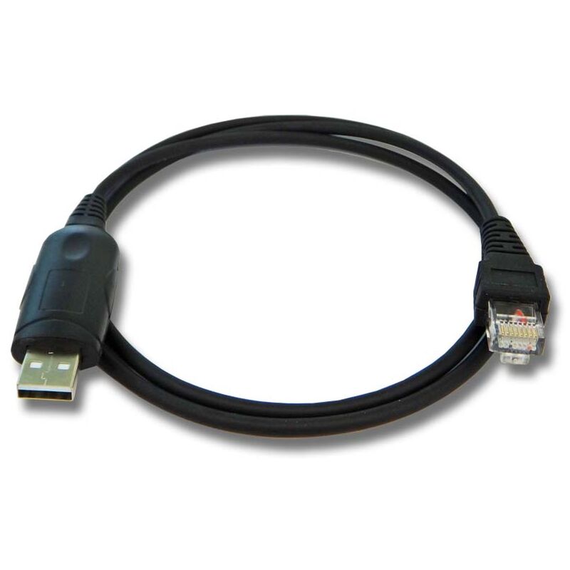USB-Programmierkabel kompatibel mit Funkgerät Kenwood TK-7100, TK-8185, TK-8100 - Vhbw
