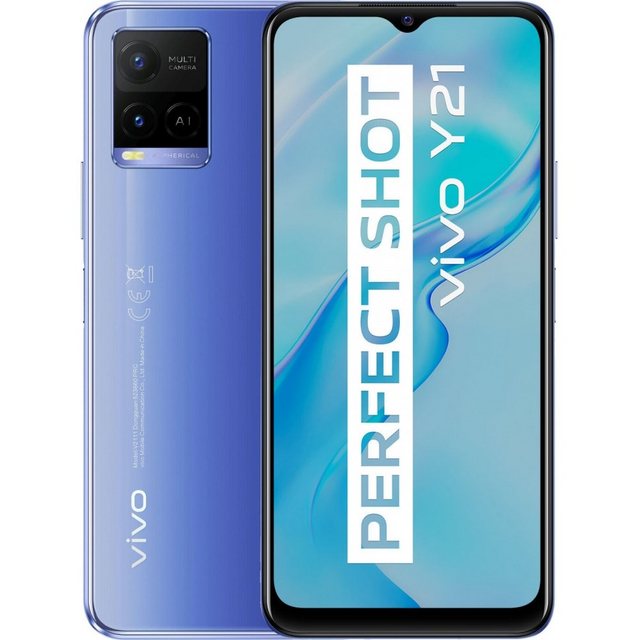 Vivo Y21 64 GB / 4 GB - Smartphone - metallic blue Smartphone (6,5 Zoll, 64 GB Speicherplatz)