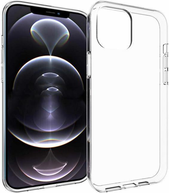eSTUFF – Hintere Abdeckung für Mobiltelefon – Thermoplastisches Polyurethan (TPU) – klar – für Apple iPhone 13 Pro Max