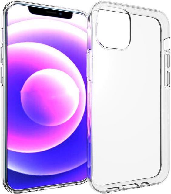 eSTUFF – Hintere Abdeckung für Mobiltelefon – Thermoplastisches Polyurethan (TPU) – klar – für Apple iPhone 13 mini