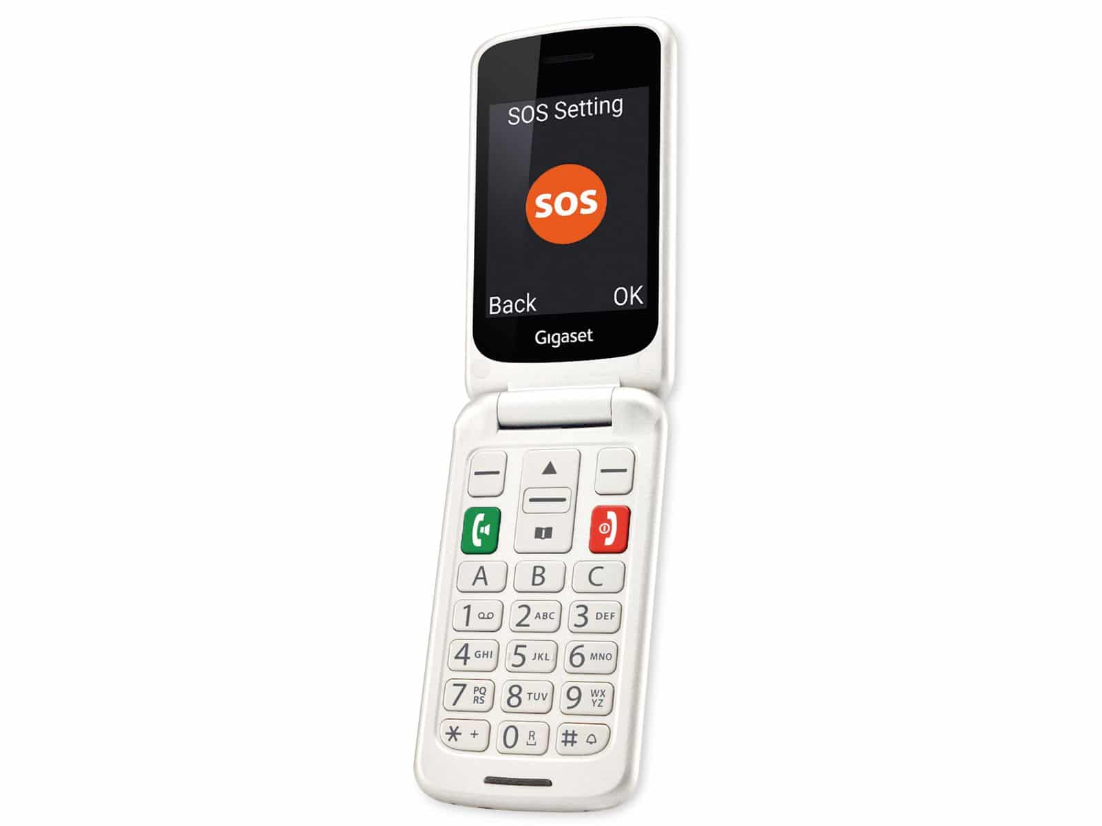 GIGASET Handy GL590, Dual-SIM, pearl white