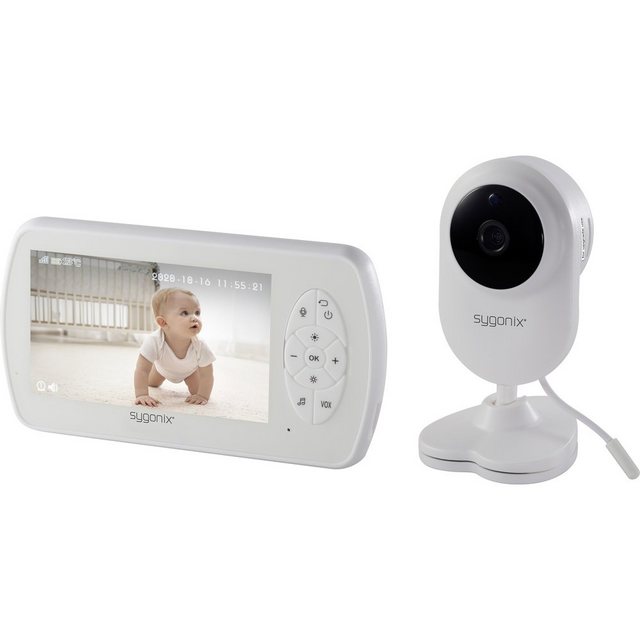 Sygonix Babyphone Sygonix HD Baby Monitor SY-4548738 Babyphone mit Kamera Kabellos 2.4 G