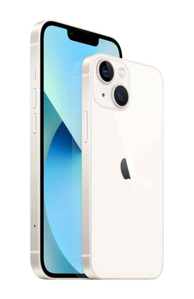Apple iPhone 13 mini 13,7 cm (5.4 ) Dual-SIM iOS 15 5G 256 GB Weiß (MLK63ZD/A)