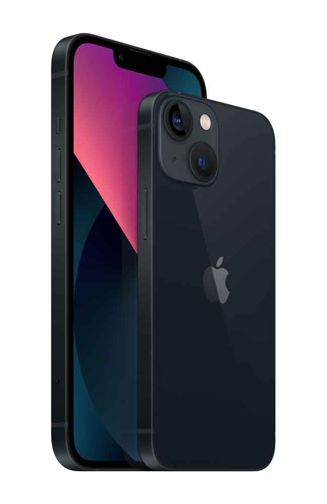 Apple iPhone 13 mini - Smartphone - Dual-SIM - 5G NR - 128GB - 5.4 - 2340 x 1080 Pixel (476 ppi (Pixel pro )) - Super Retina XDR Display - 2 x Rückkamera 12 MP Frontkamera - Midnight (MLK03ZD/A)