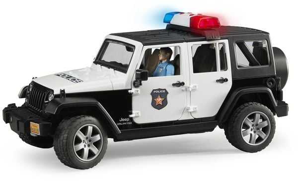 Bruder - Jeep Wrangler Rubicon Unlimited Polizeifahrzeug mit Polizist