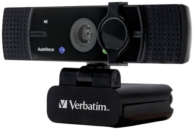 Verbatim VERBATIM Webcam mit Dual Mikro AWC-03 Ultra HD 4K Autofokus retail Webcam