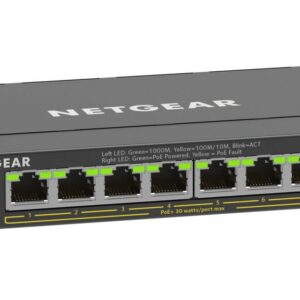 NETGEAR 8-Port Gigabit Ethernet High-Power PoE+ Plus Switch Netzwerk-Switch