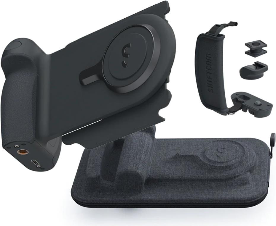 ShiftCam ProGrip Starter Kit – Kameraverschluss – Schwarz – Jede Marke – USB Typ-C – Akku – Integrierte Batterie (PG-SK-CH-EN)
