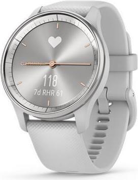 Garmin vívomove Trend – 40 mm – Nebelgrau – intelligente Uhr mit Band – Silikon – Handgelenkgröße: 125-190 mm – einfarbig – Bluetooth, ANT+ – 28.3 g