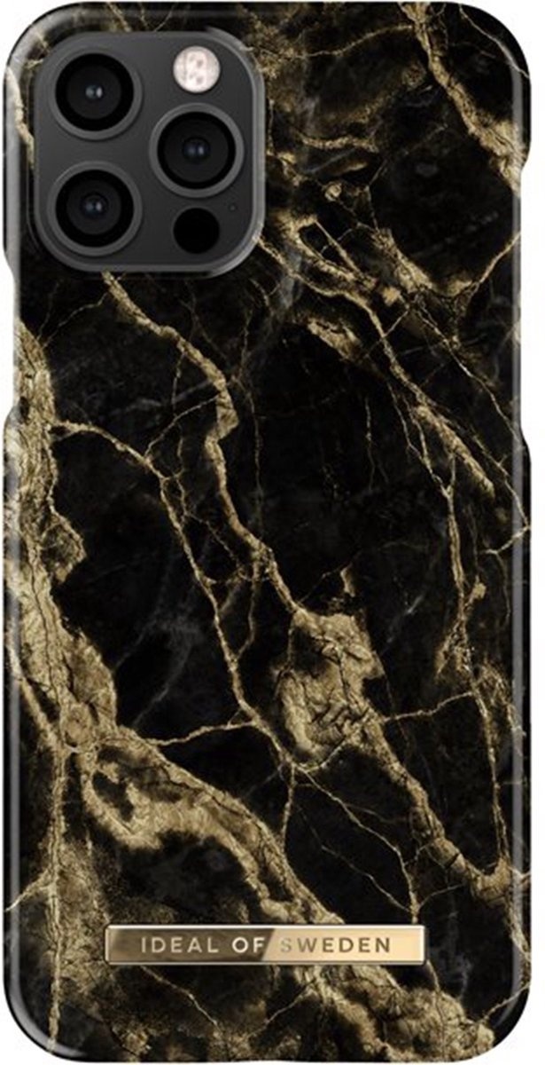 iDeal of Sweden iPhone 12 – 12 Pro Backcover Fall – Golden Smoke Marble
