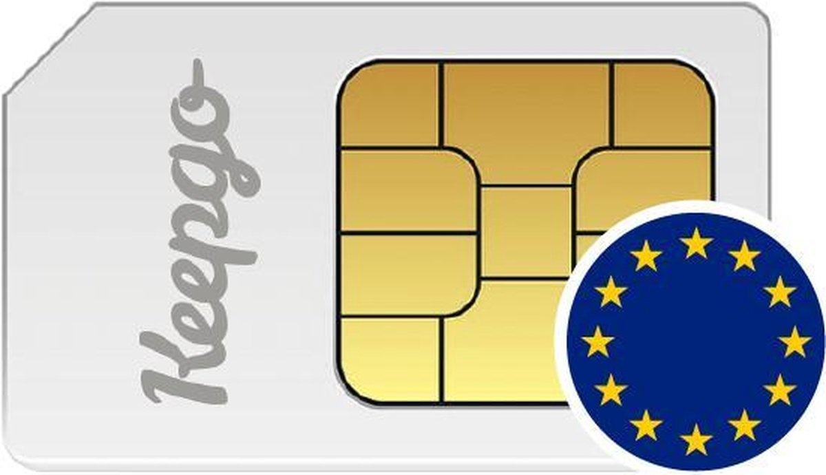 Keepgo 3-in-1 EU 4G-Daten-SIM-Karte mit 2 GB (unbegrenzter Speicherplatz*)