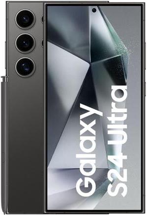 Samsung Galaxy S24 Ultra - 5G Smartphone - Dual-SIM - RAM 12 GB / Interner Speicher 256 GB - OLED-Display - 6.8 - 3120 x 1440 Pixel (120 Hz) - 4x x Rückkamera 200 MP, 50 MP, 12 MP, 10 MP - front camera 12 MP - Titanium Black (SM-S928BZKGEUE)