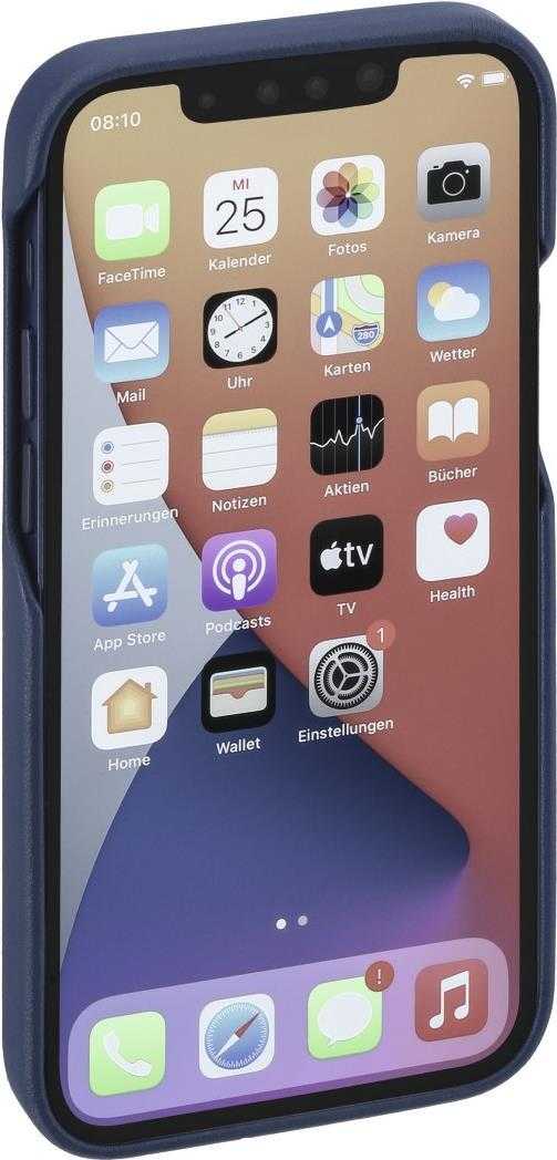 Hama Cover MagCase Finest Sense für Apple iPhone 13 Pro, Blau (00196978)