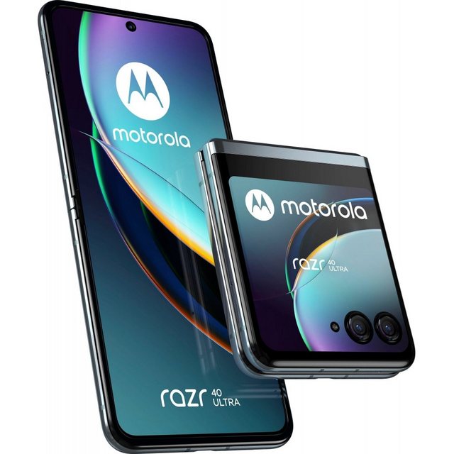 Motorola XT2321-1 Razr 40 Ultra 5G 256 GB / 8 GB Smartphone glacier blue Smartphone (6,9 Zoll, 256 GB Speicherplatz)