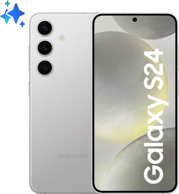 Samsung Galaxy S24 - 5G Smartphone - Dual-SIM - RAM 8 GB / Interner Speicher 256 GB - OLED-Display - 6.2 - 2340 x 1080 Pixel (120 Hz) - Triple-Kamera 50 MP, 12 MP, 10 MP - front camera 12 MP - Marble Gray (SM-S921BZAGEUE)