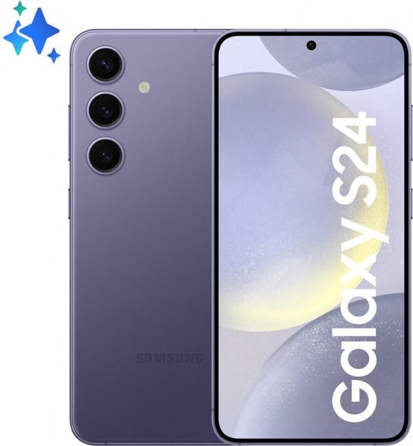 Samsung Galaxy S24 - 5G Smartphone - Dual-SIM - RAM 8 GB / Interner Speicher 256 GB - OLED-Display - 6.2 - 2340 x 1080 Pixel (120 Hz) - Triple-Kamera 50 MP, 12 MP, 10 MP - front camera 12 MP - Cobalt Violet (SM-S921BZVGEUE)