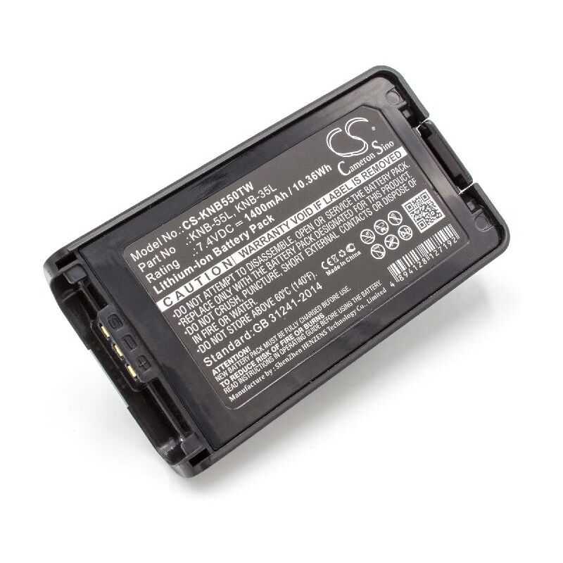 Akku kompatibel mit Kenwood NX-3320, NX-420, NX-420K3, NX3320, TK-2140, TK-2140E Funkgerät, Walkie Talkie (1400mAh, 7,4V, Li-Ion) - Vhbw