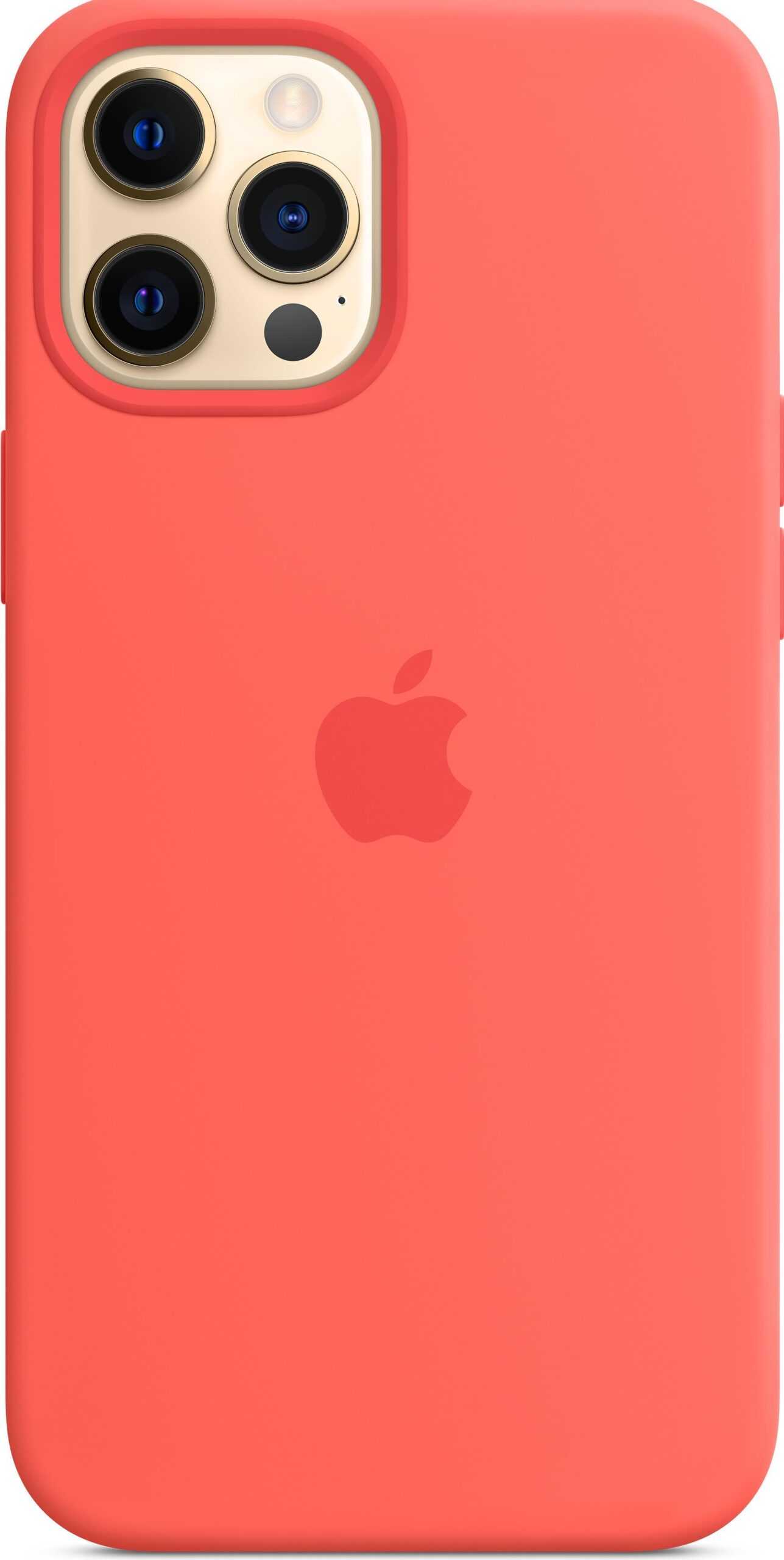 Apple Case with MagSafe - Case für Mobiltelefon - Silikon - Pink Citrus - für iPhone 12 Pro Max (MHL93ZM/A)