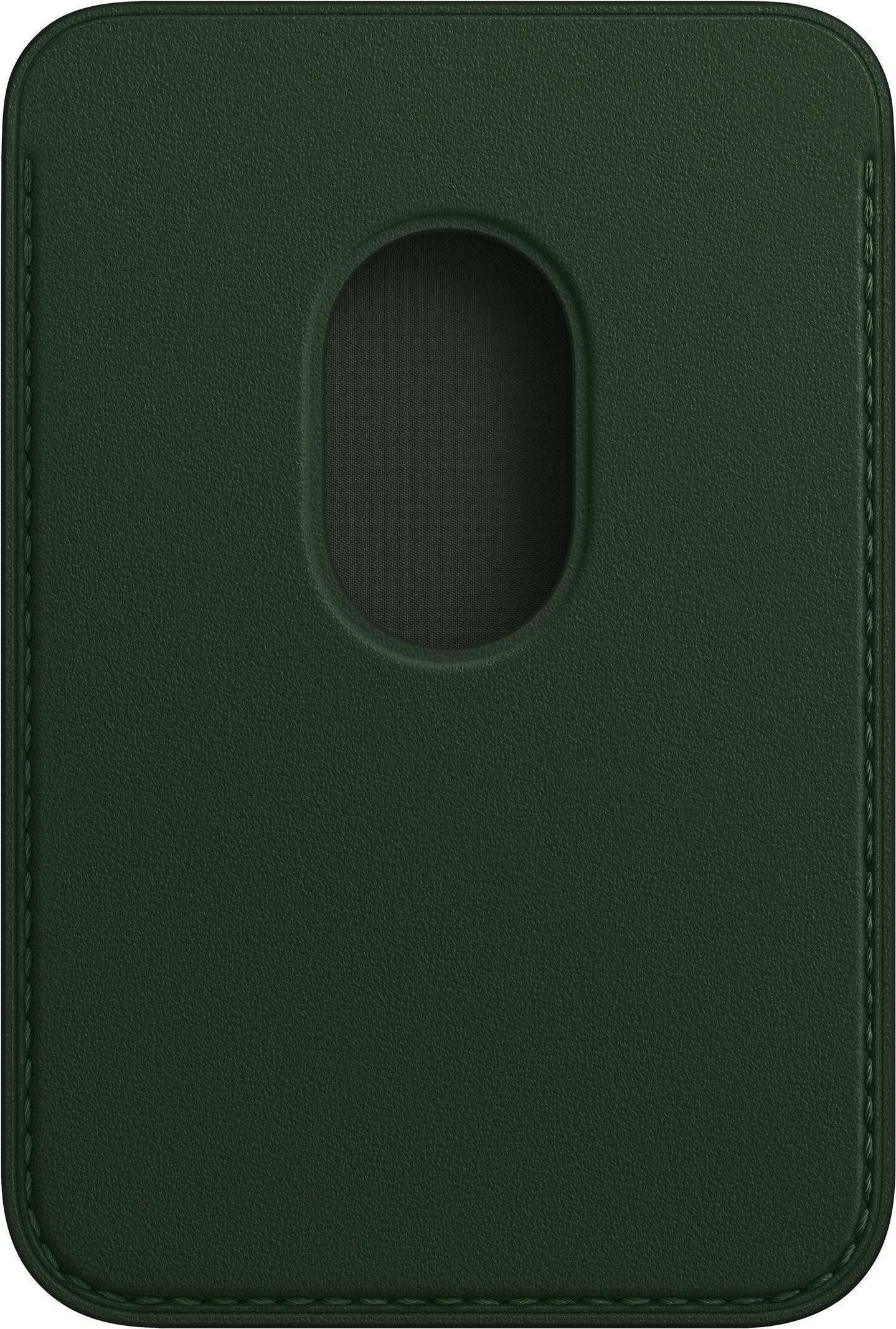 Apple - Tasche für Mobiltelefon / Kreditkarte - mit MagSafe - Leder - sequoia green - für iPhone 13, 13 mini, 13 Pro, 13 Pro Max (MM0X3ZM/A)