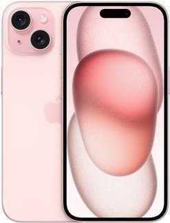 Apple iPhone 15 - 5G Smartphone - Dual-SIM / Interner Speicher 512GB - OLED-Display - 6,1 - 2556 x 1179 Pixel - 2 x Rückkamera 48 MP, 12 MP - front camera 12 MP - pink (MTPD3ZD/A)