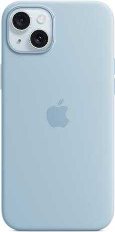 Apple iPhone 15 Plus Sil Case MagS Blue – iPhone 15 Plus Silicone Case with MagSafe – Light Blue (MWNH3ZM/A)