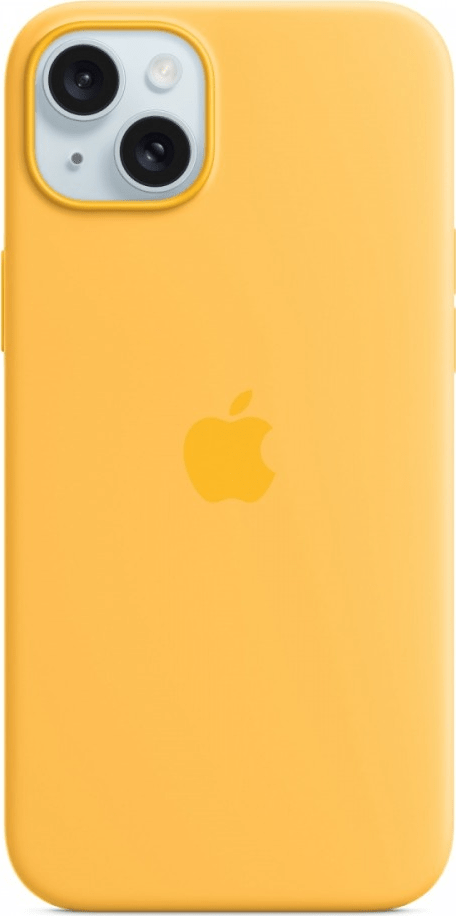 Apple iPhone 15 Plus Sil Case MagS Sunsh – iPhone 15 Plus Silicone Case with MagSafe – Sunshine (MWNF3ZM/A)
