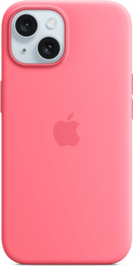 Apple iPhone 15 Sil Case MagS Pink – iPhone 15 Plus Silicone Case with MagSafe – Pink (MWN93ZM/A)