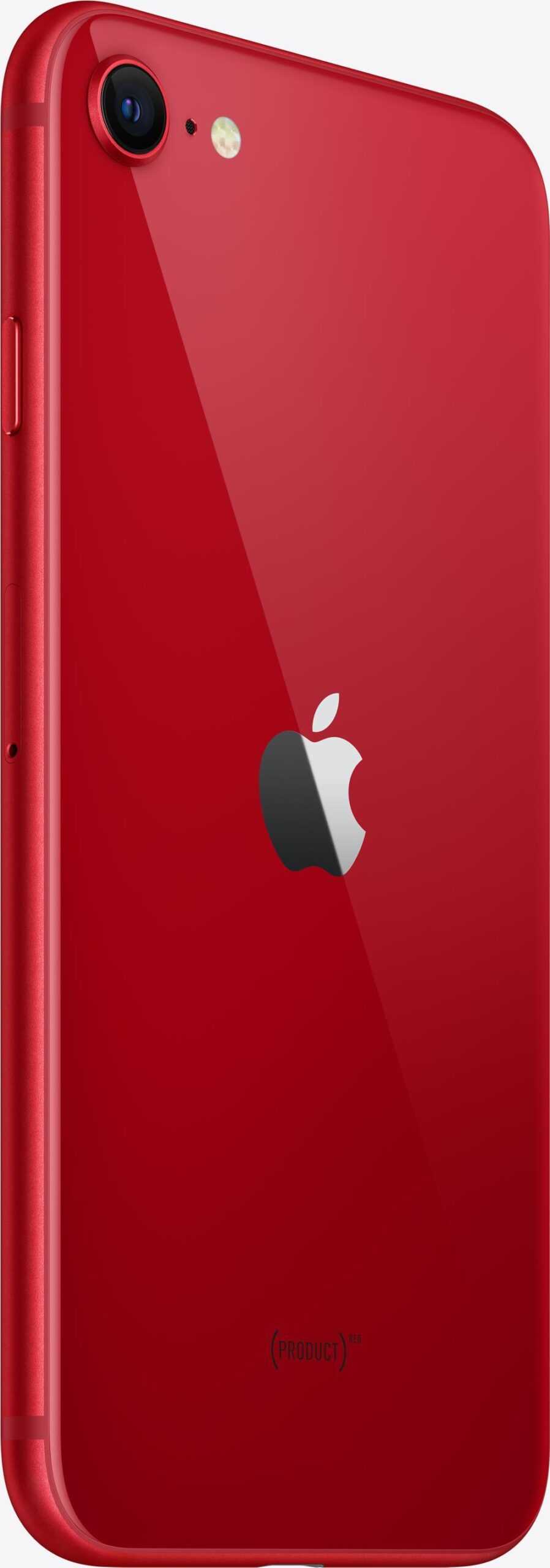 Apple iPhone SE (3rd generation) - (PRODUCT) RED - 5G Smartphone - Dual-SIM - 128GB - LCD-Anzeige - 4.7 - 1334 x 750 Pixel - rear camera 12 MP - front camera 7 MP - Rot (MMXL3ZD/A)