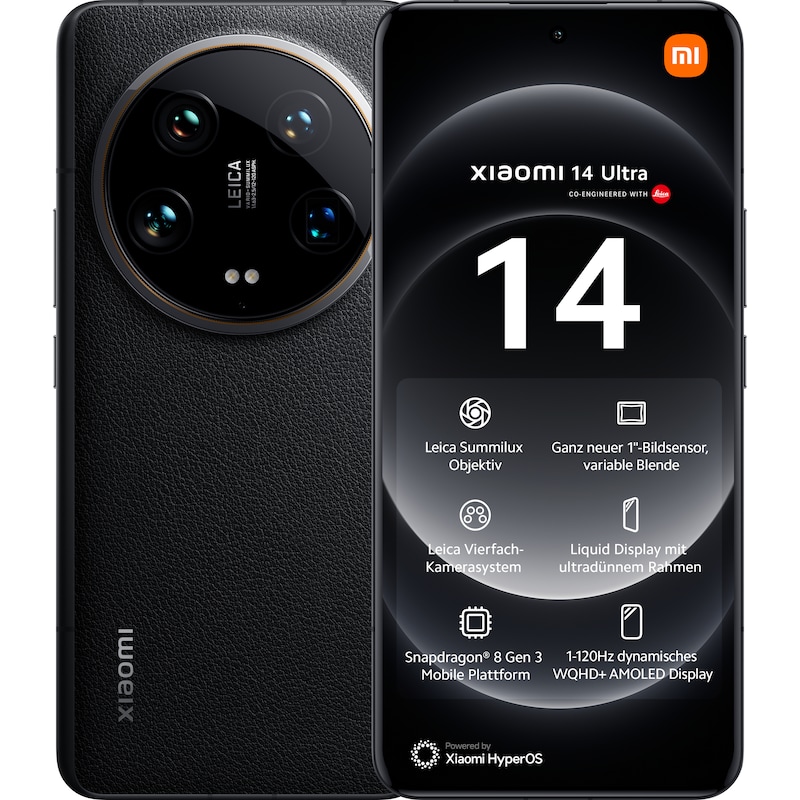 Xiaomi 14 Ultra 5G 16/512GB Dual-SIM Smartphone black