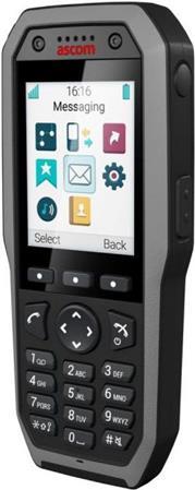 ASCOM d83 Messenger EX – DECT-Handset für explosionsgefährdete Umgebungen (2,4 LED-Farbdisplay – Bluetooth – Breitbandaudio – ATEX-konform) – in schwarz (DH8-ABAB)