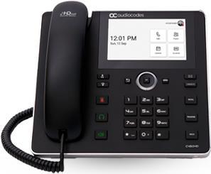 AudioCodes C455HD – VoIP-Telefon mit Rufnummernanzeige – RTCP, RTP, SRTP – 8 Leitungen